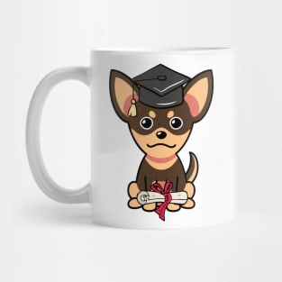 Cute small dog is a graduate Mug